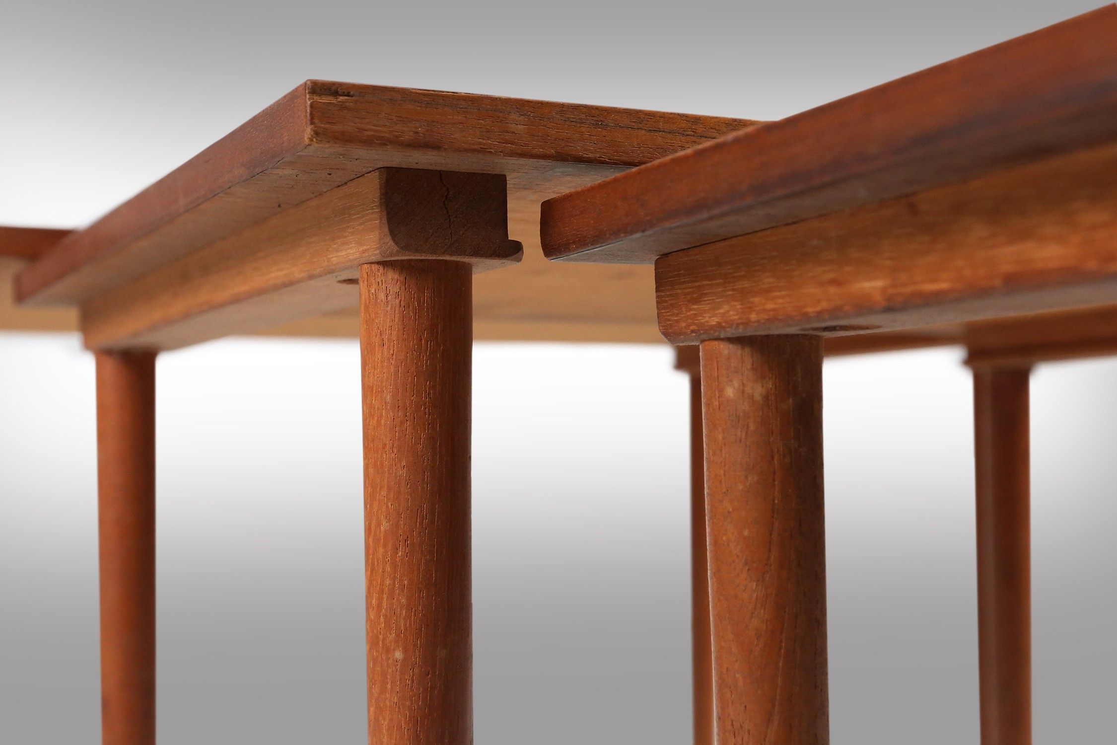 Set of 3 Scandinavian Teak Nesting Tables, Denmark 1960sthumbnail